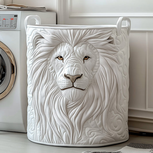 The Majestic Lion Quilted Laundry Basket Tote 1926