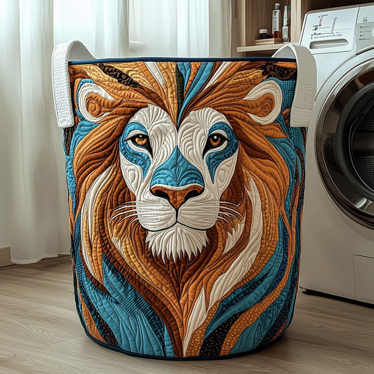 The Majestic Lion Quilted Laundry Basket Tote 1928