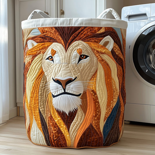 The Majestic Lion Quilted Laundry Basket Tote 1929