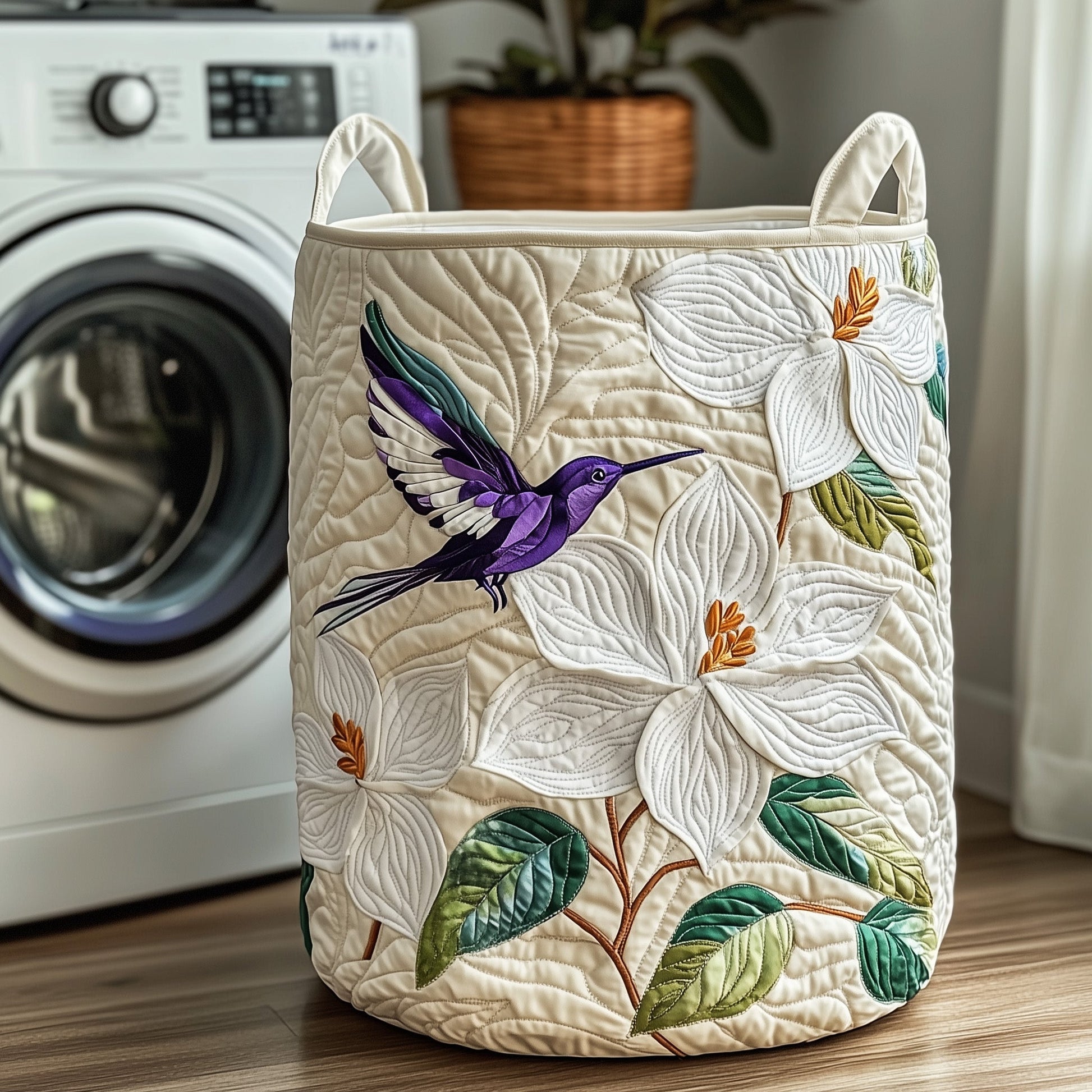 Elegant Magnolia Laundry Quilted Tote