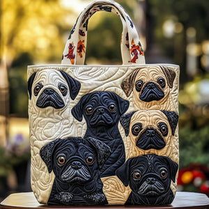 Everyday Pug Dogs Tote Bag