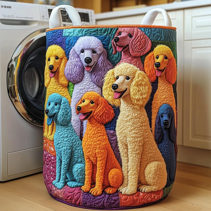Poodle Charm Laundry Quilted Tote