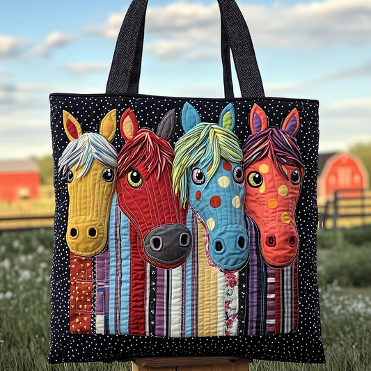 Everyday Happy Hooves Quilted Tote