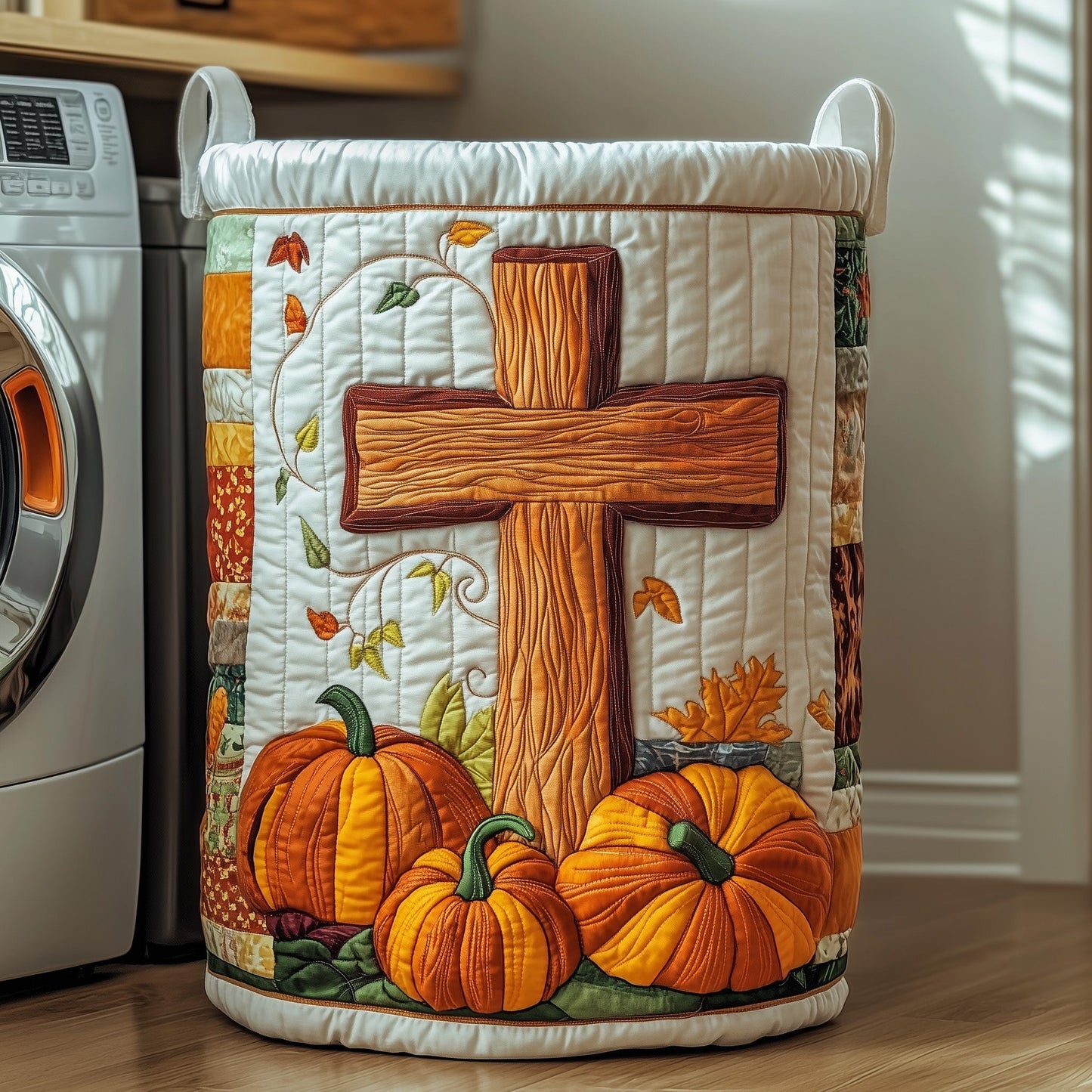 Fall Jesus Laundry Quilted Tote