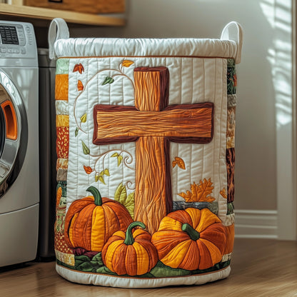Fall Jesus Laundry Quilted Tote