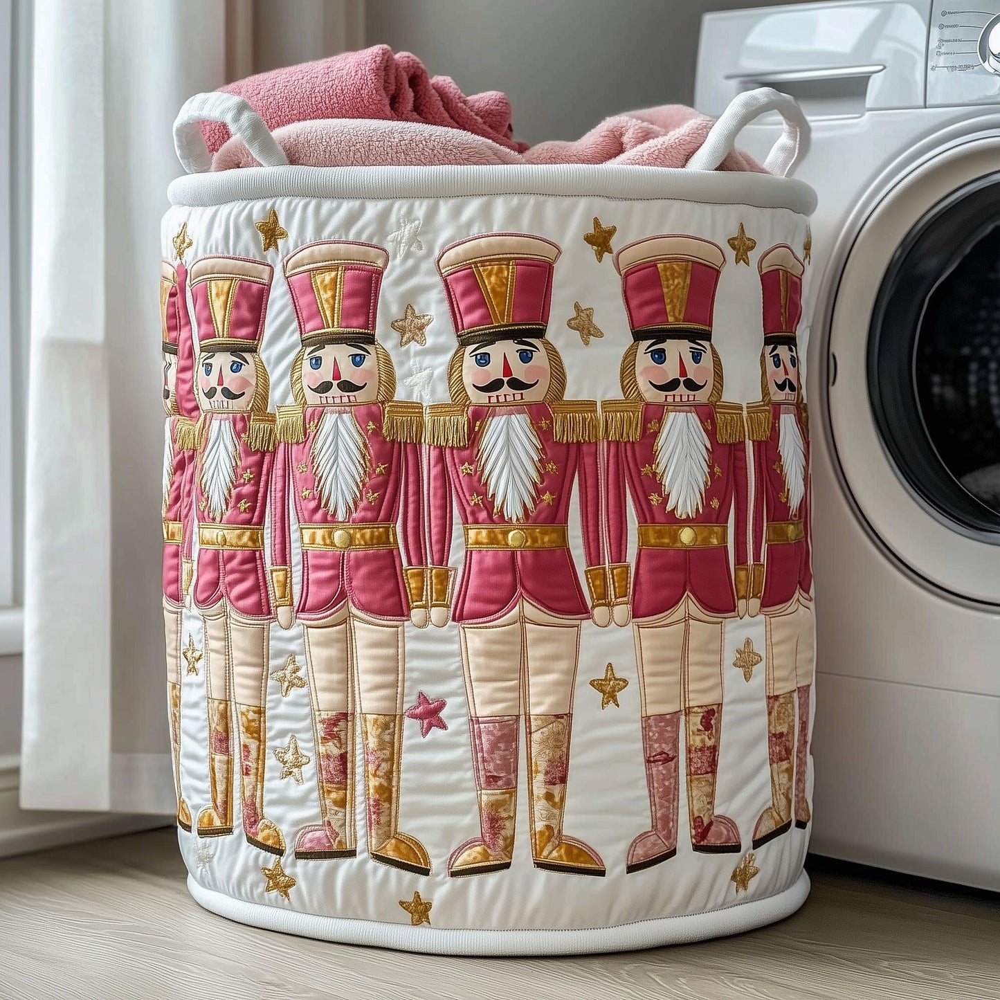 Festive Nutcracker Laundry Quilted Tote