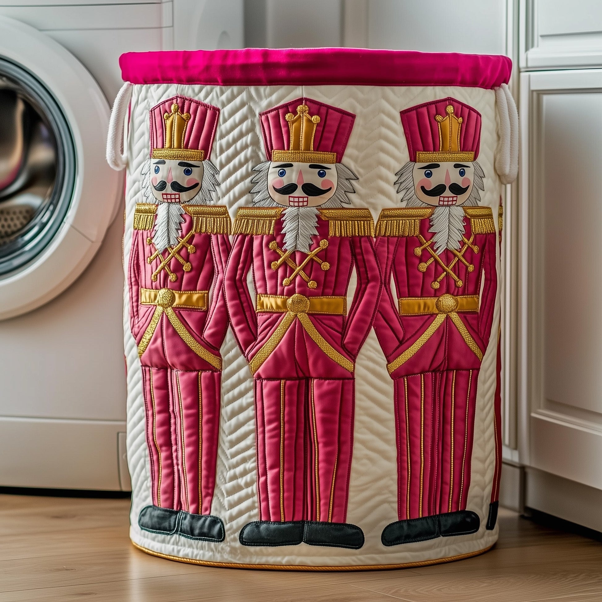 Festive Nutcracker Laundry Tote Bag