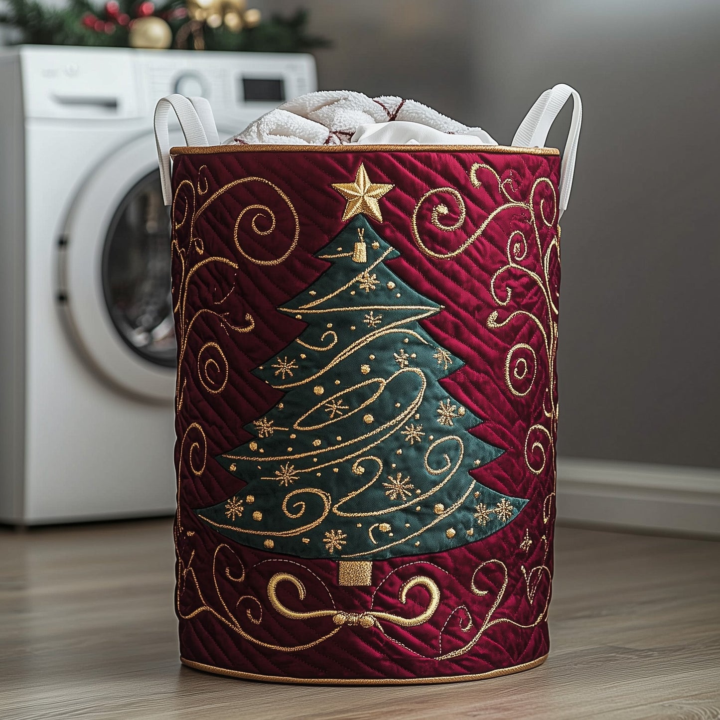 Jolly Pine Laundry Quilted Tote