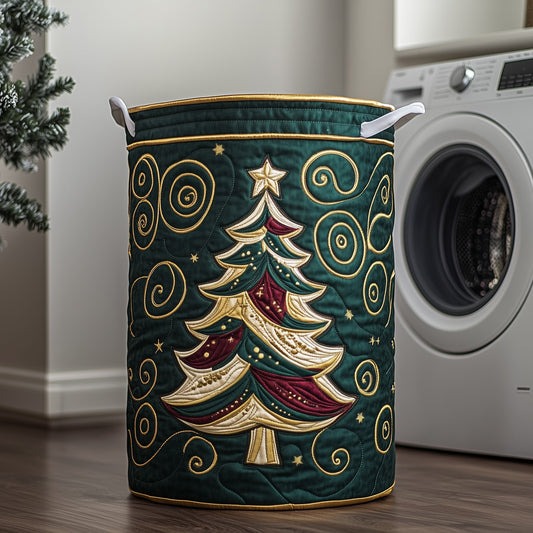 The Jolly Pine Quilted Laundry Basket Tote 1988