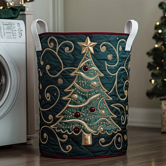 The Jolly Pine Quilted Laundry Basket Tote 1989
