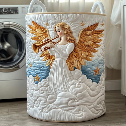 Christmas Angel Laundry Quilted Tote