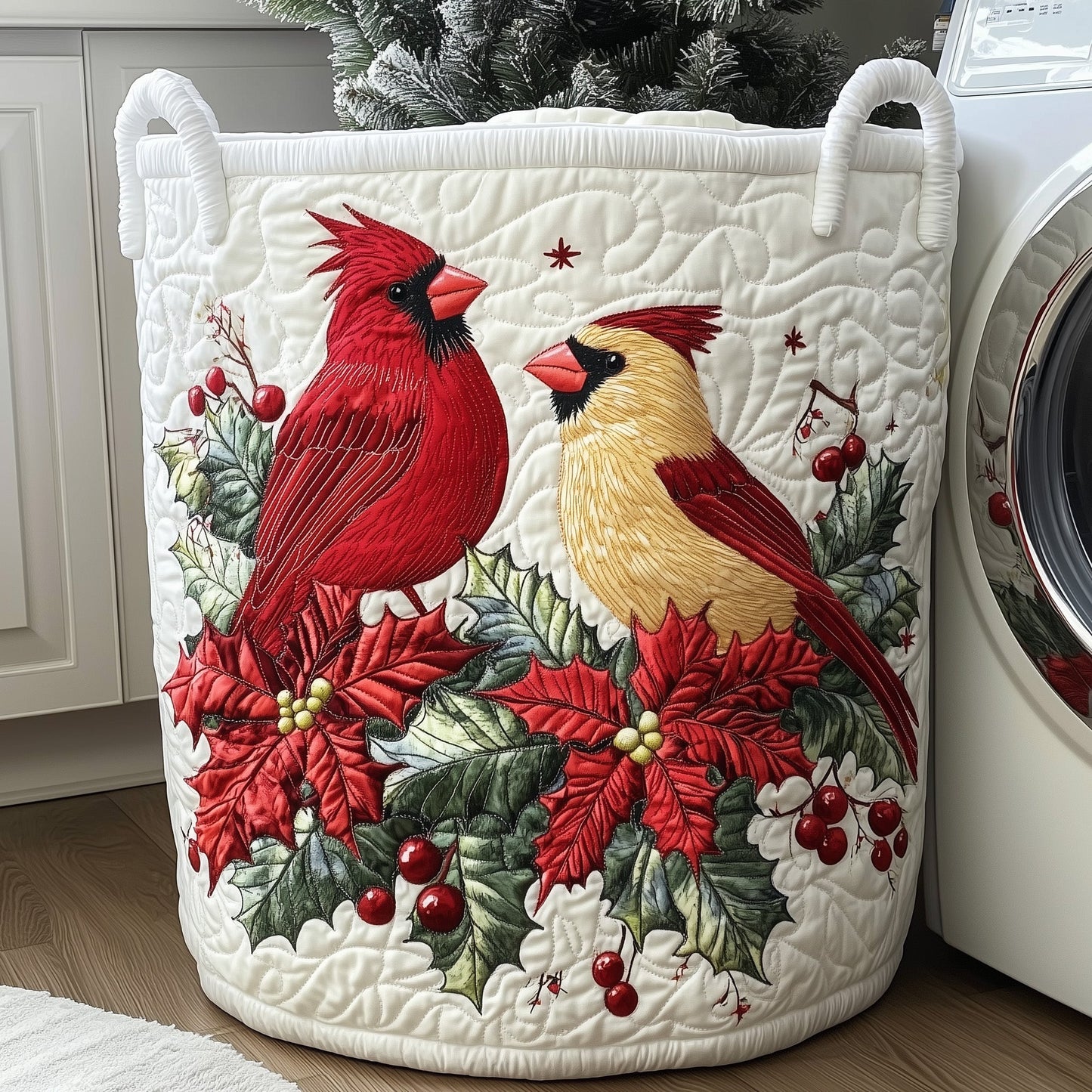 Everyday Cardinal Quilted Tote Bag