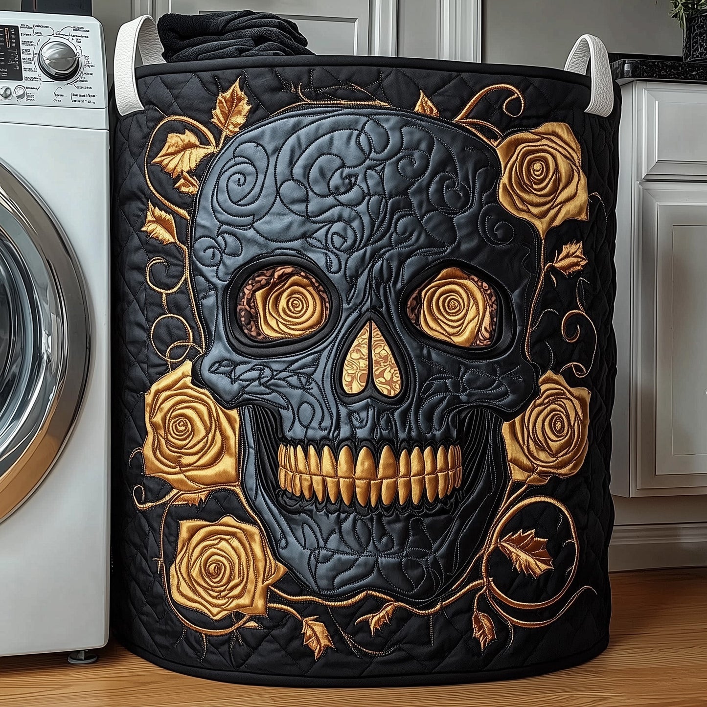 Dark Elegance Laundry Quilted Tote