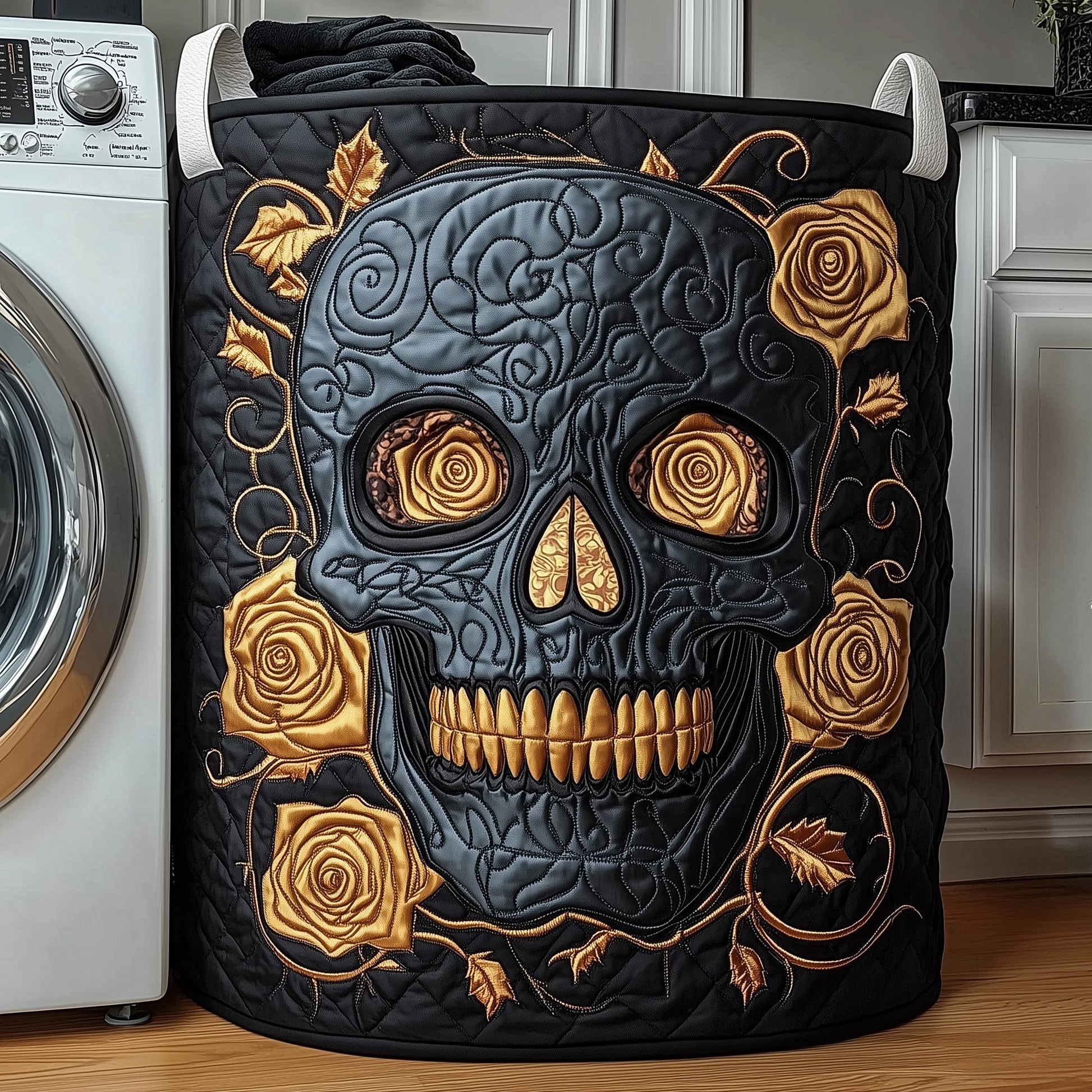 Dark Elegance Laundry Quilted Tote