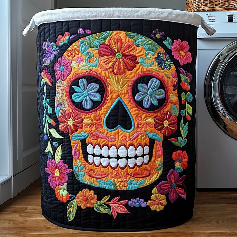 Fiesta Skull Laundry Tote Bag