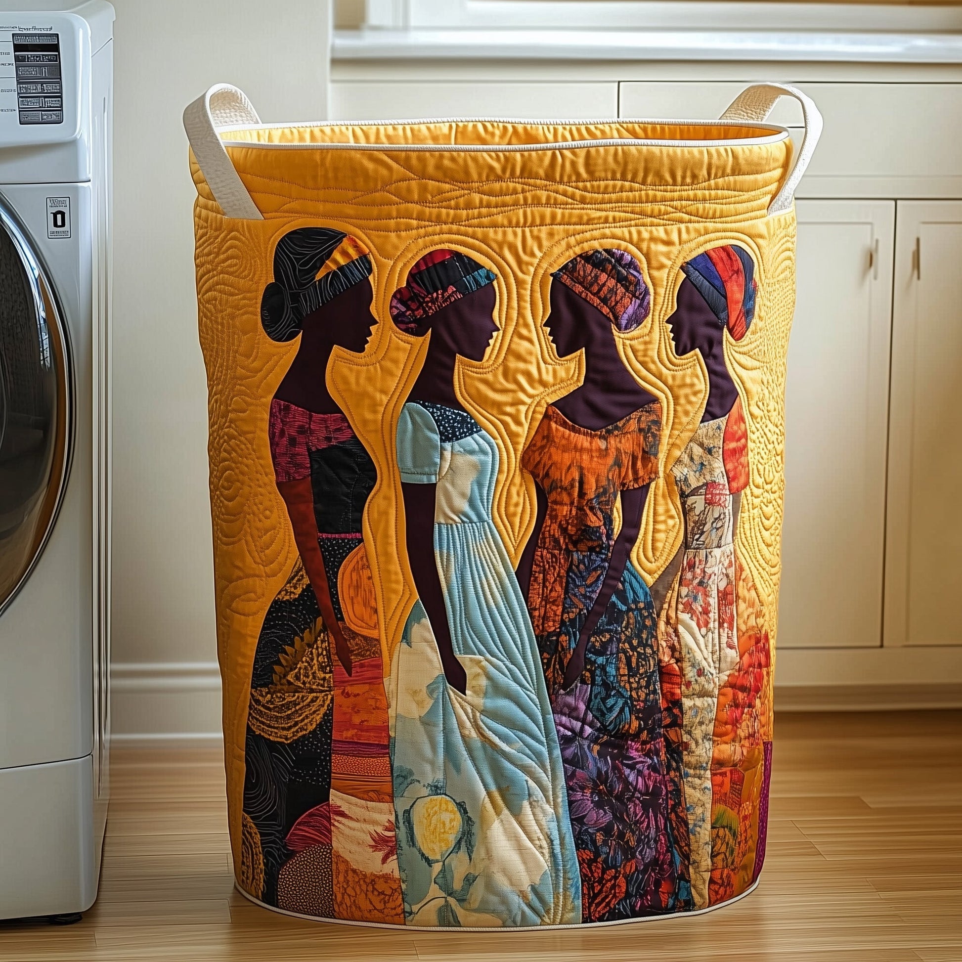 The Golden Queens Quilted Laundry Basket Tote 2044