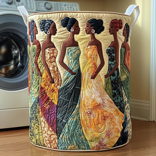 The Golden Queens Quilted Laundry Basket Tote 2045