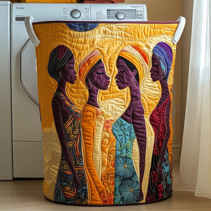 The Divine Beauty Quilted Laundry Basket Tote 2049