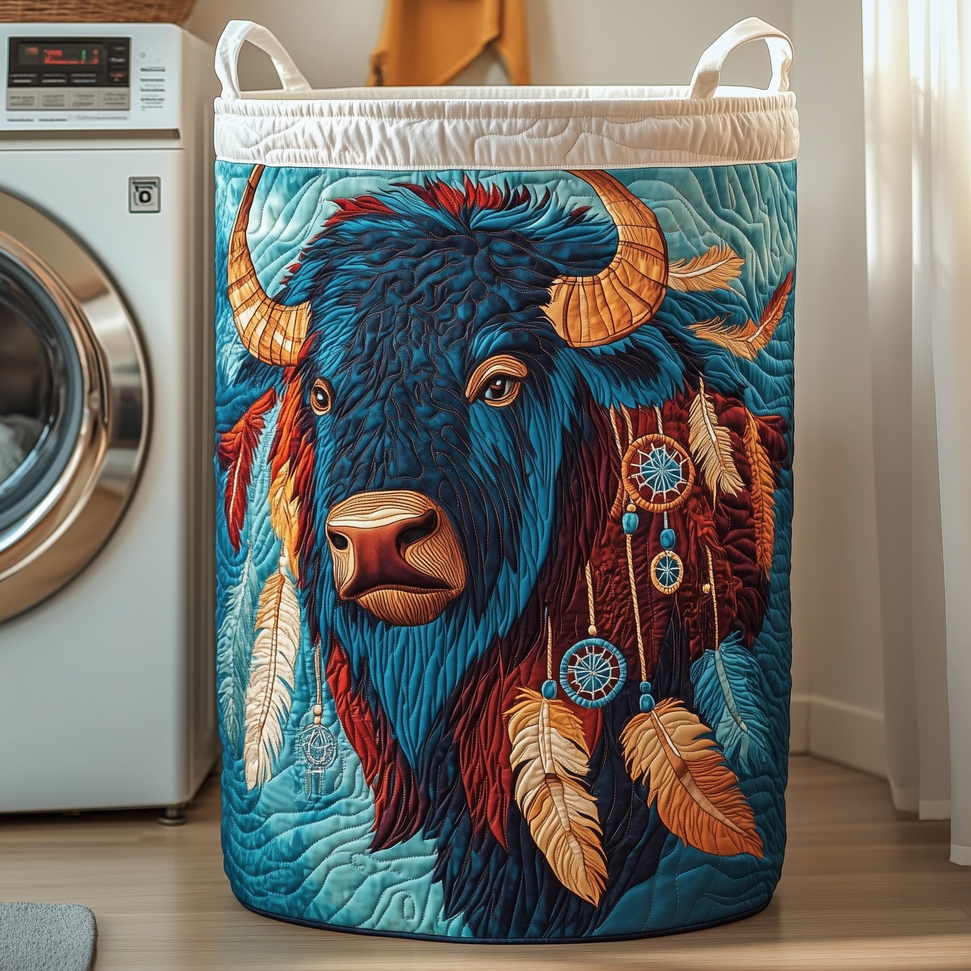 Prairie Bison Laundry Quilted Tote