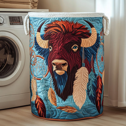 Prairie Bison Laundry Tote Bag