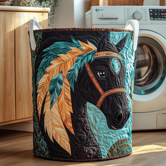 The Native Charm Quilted Laundry Basket Tote 2060