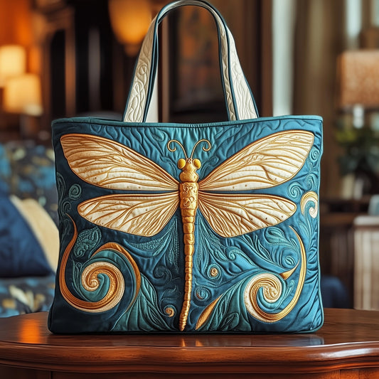 Everyday Golden Dragonfly Tote Bag
