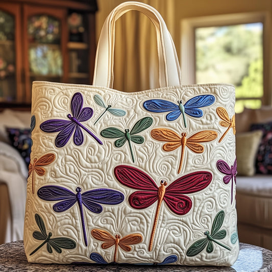 Everyday Colorful Dragonflies Tote Bag