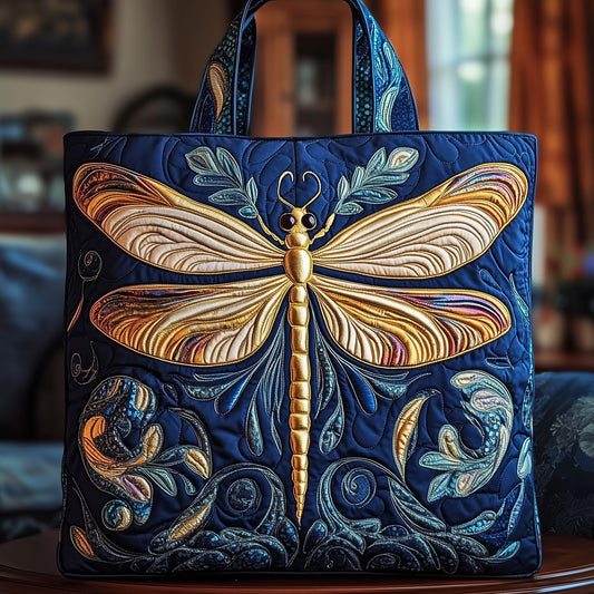 Everyday Dragonfly Quilted Tote Bag