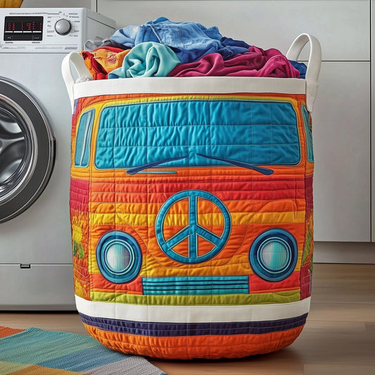 The Hippie Van Quilted Laundry Basket Tote 2230