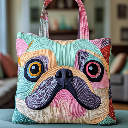 Everyday Bulldog Quilted Tote Bag