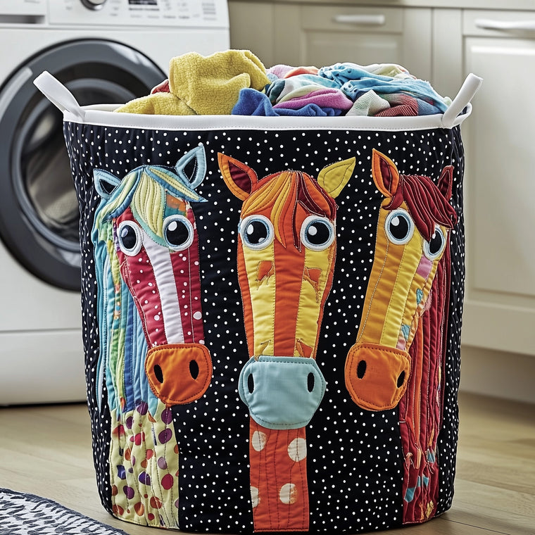 Funky Horse Laundry Tote Bag