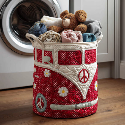 The Hippie Van Quilted Laundry Basket Tote 2279