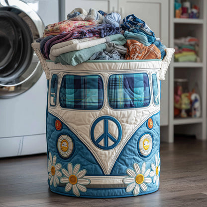 The Hippie Van Quilted Laundry Basket Tote 2281