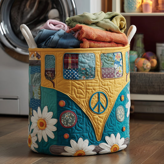 The Hippie Van Quilted Laundry Basket Tote 2290