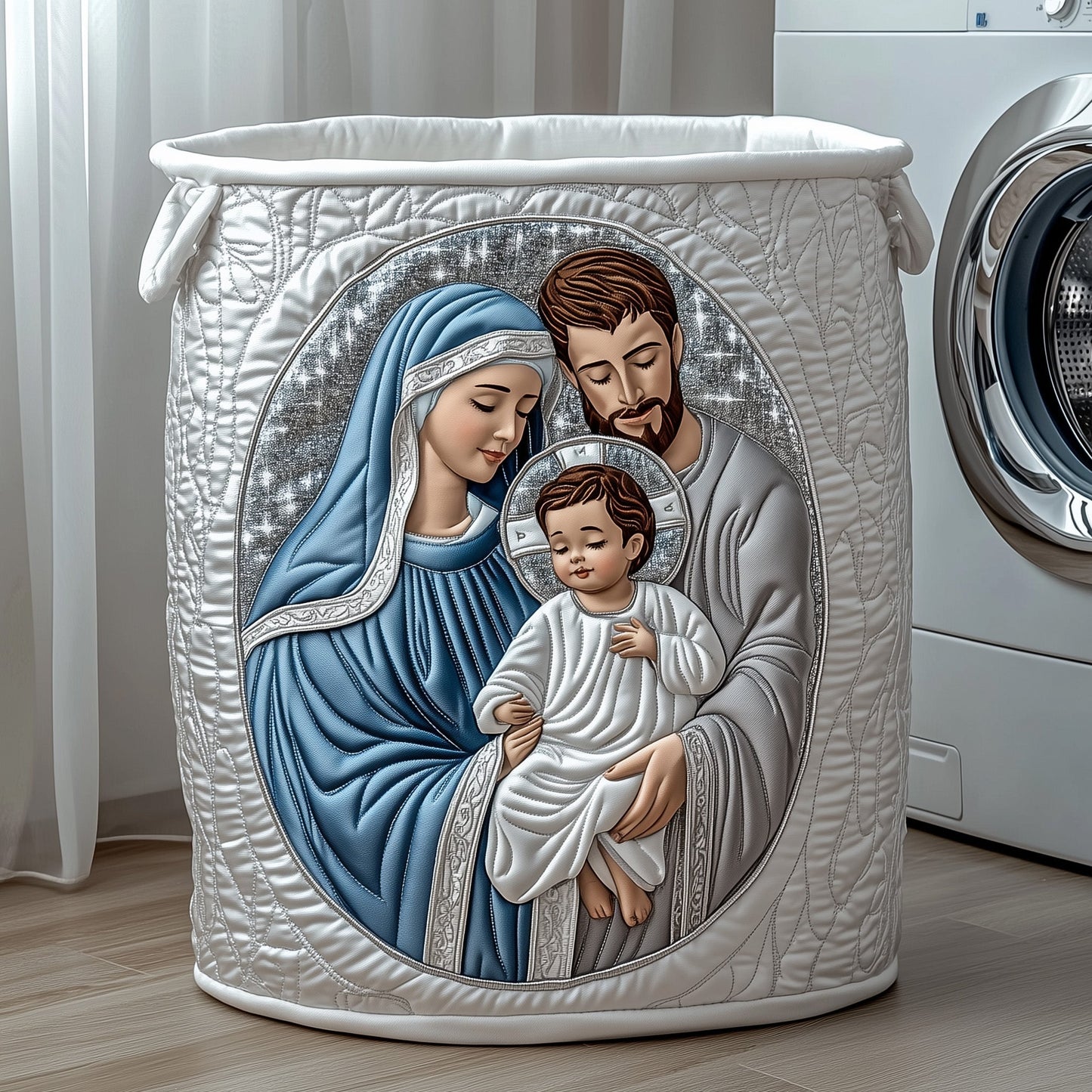 Nativity Laundry Basket Tote Bag