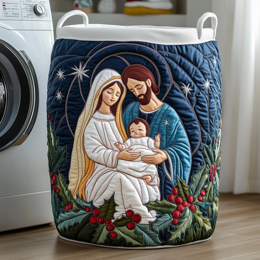 The Nativity Quilted Laundry Basket Tote 2350