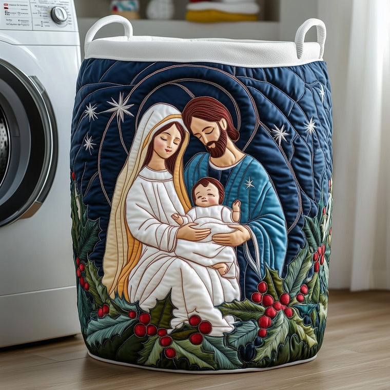 The Nativity Quilted Laundry Basket Tote 2350