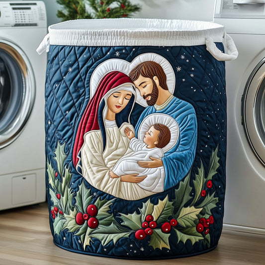 The Nativity Quilted Laundry Basket Tote 2352