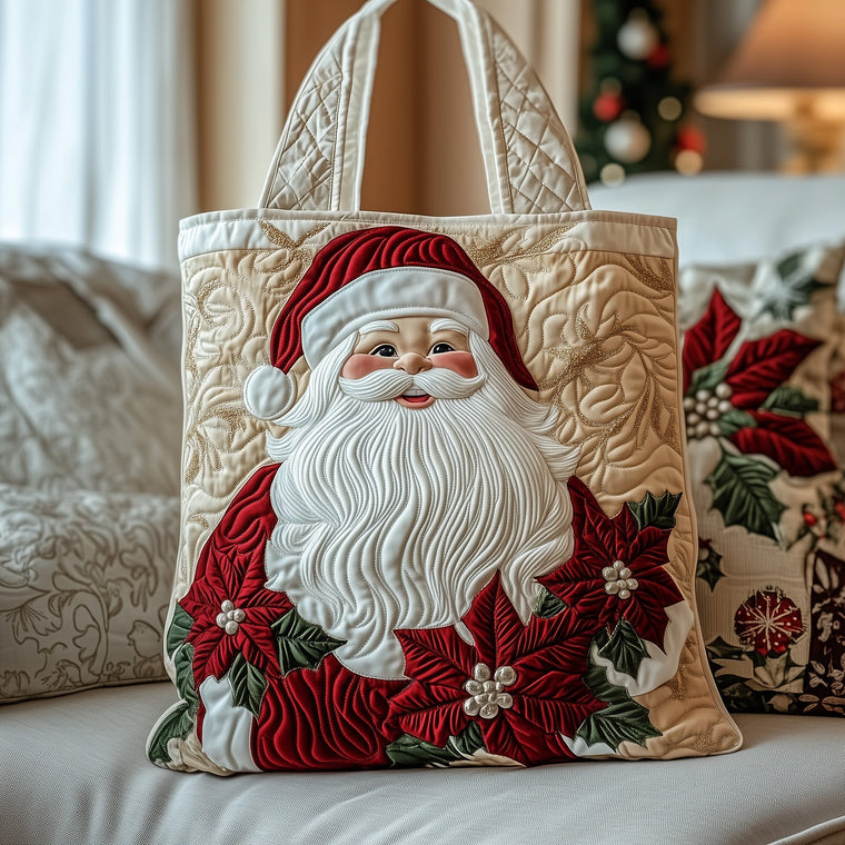 Santa Claus Face Tote Bag