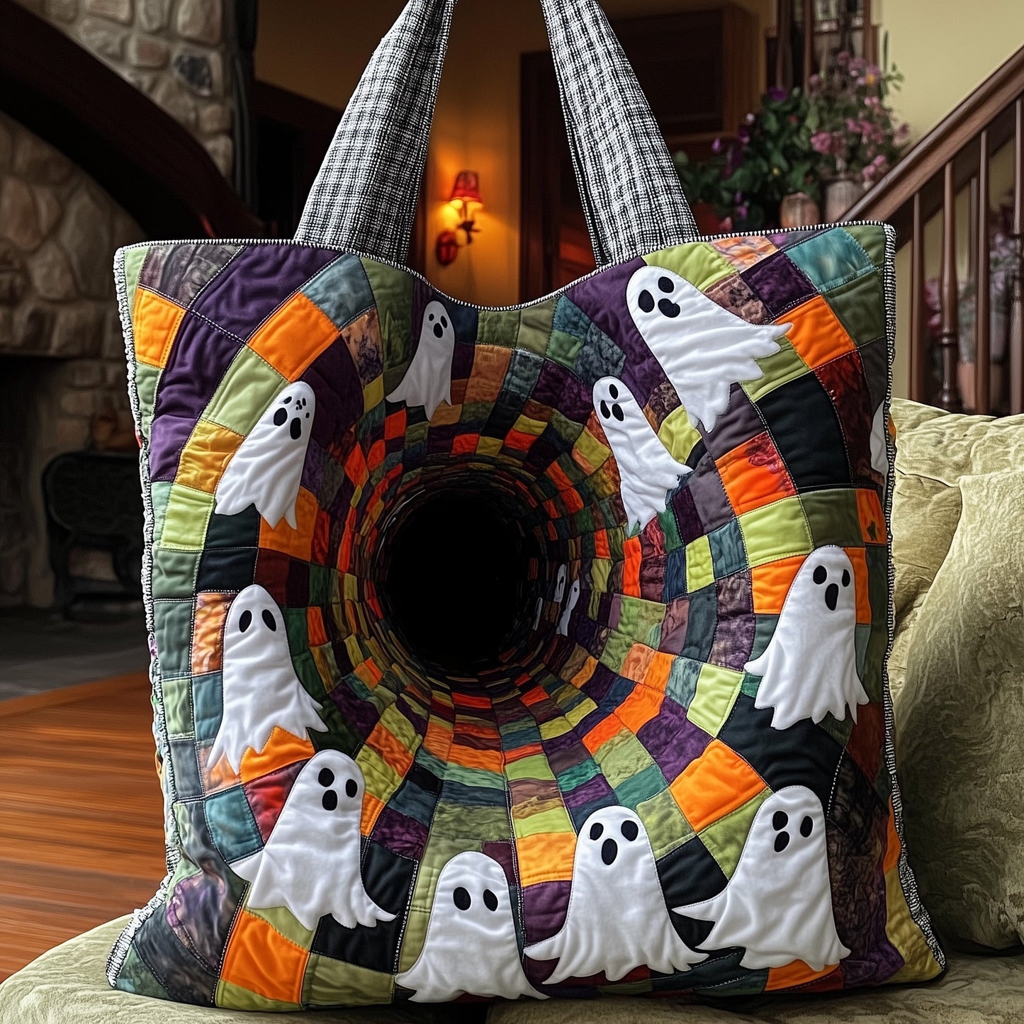 The Ghostly Fun Quilted Tote