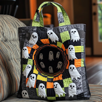 The Ghostly Charm Quilted Tote
