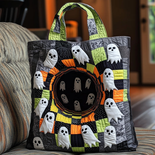 The Ghostly Charm Quilted Tote