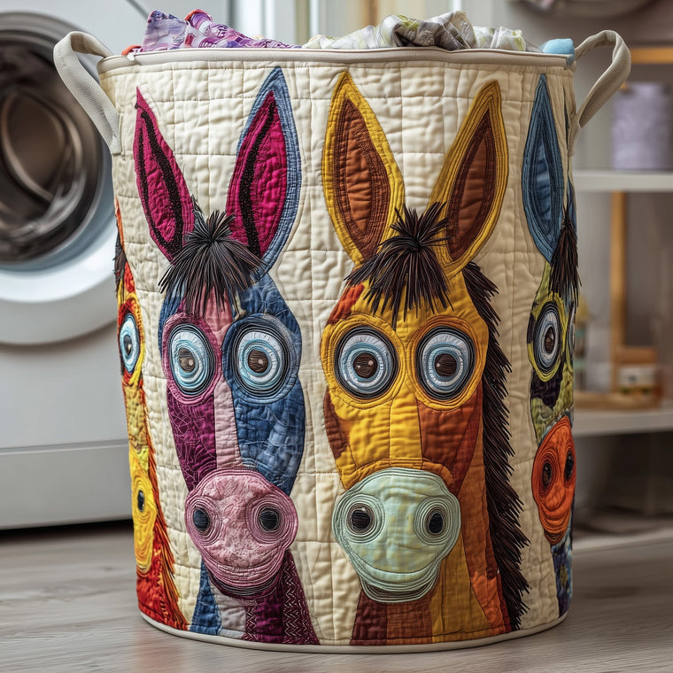 Donkey Whimsy Laundry Tote Bag