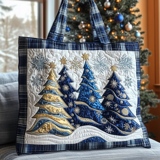 The Festive Evergreen Quilted Tote