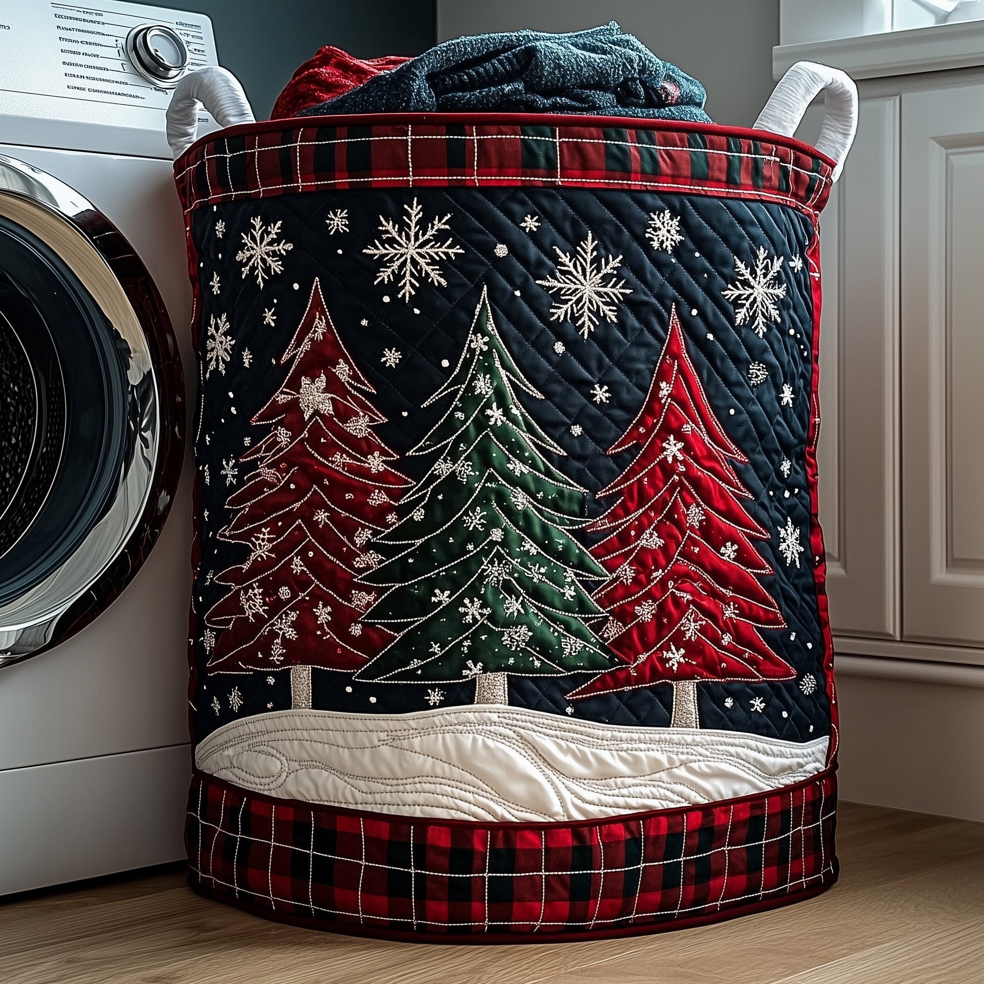 Festive Fir Laundry Tote Bag