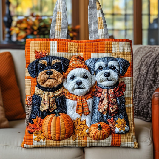 The Furry Fall Friends Quilted Tote