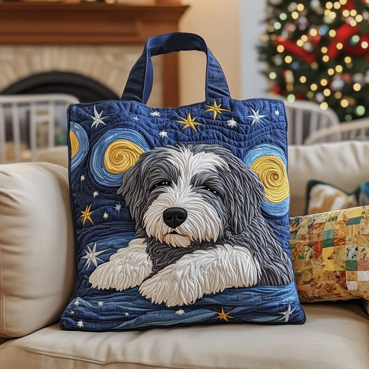 The Starry Schnauzer Quilted Tote