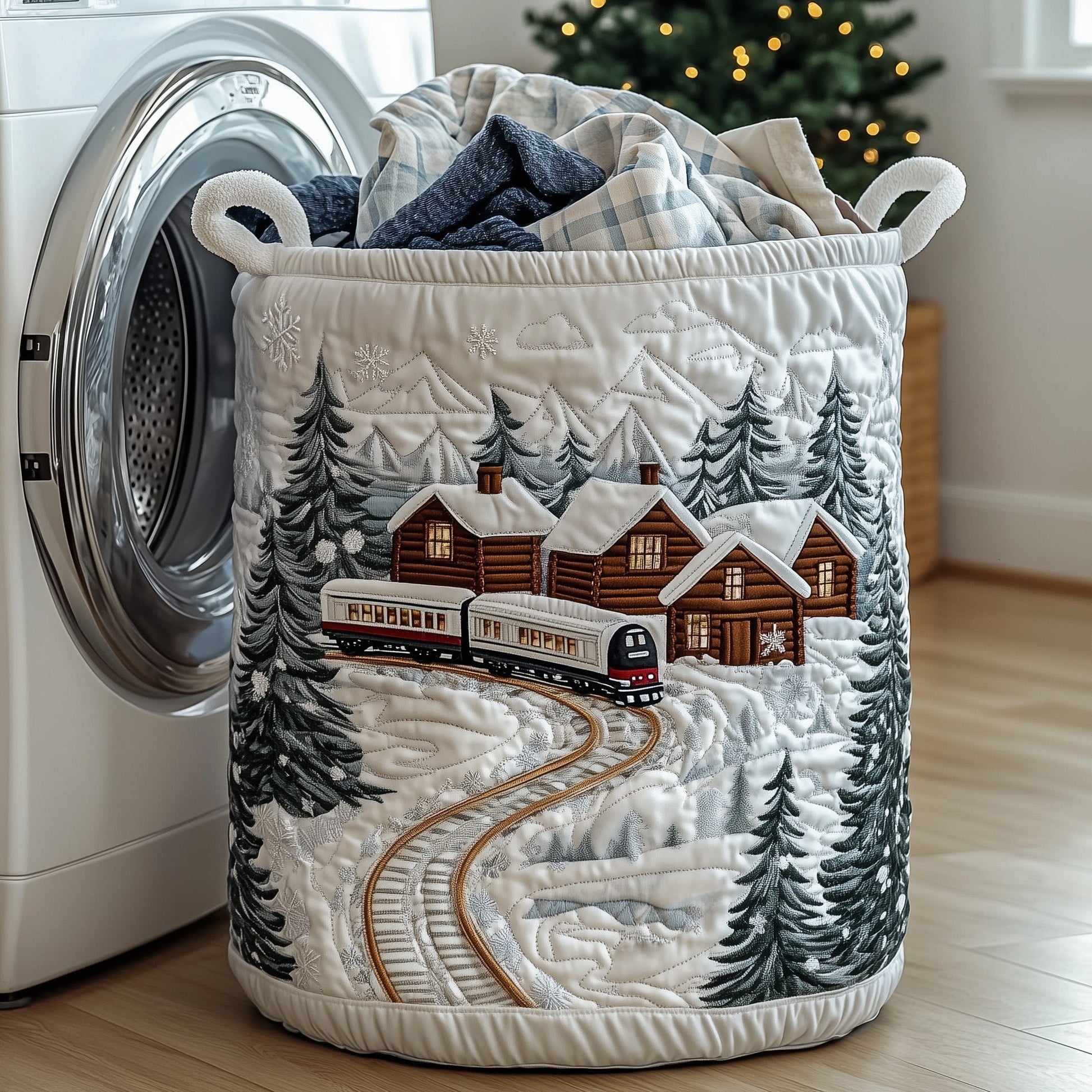 Holiday Express Laundry Tote Bag