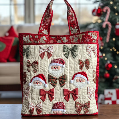Santa Claus Bows Tote Bag