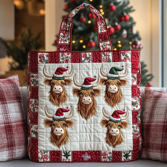 Everyday Bow Quilted Tote Bag